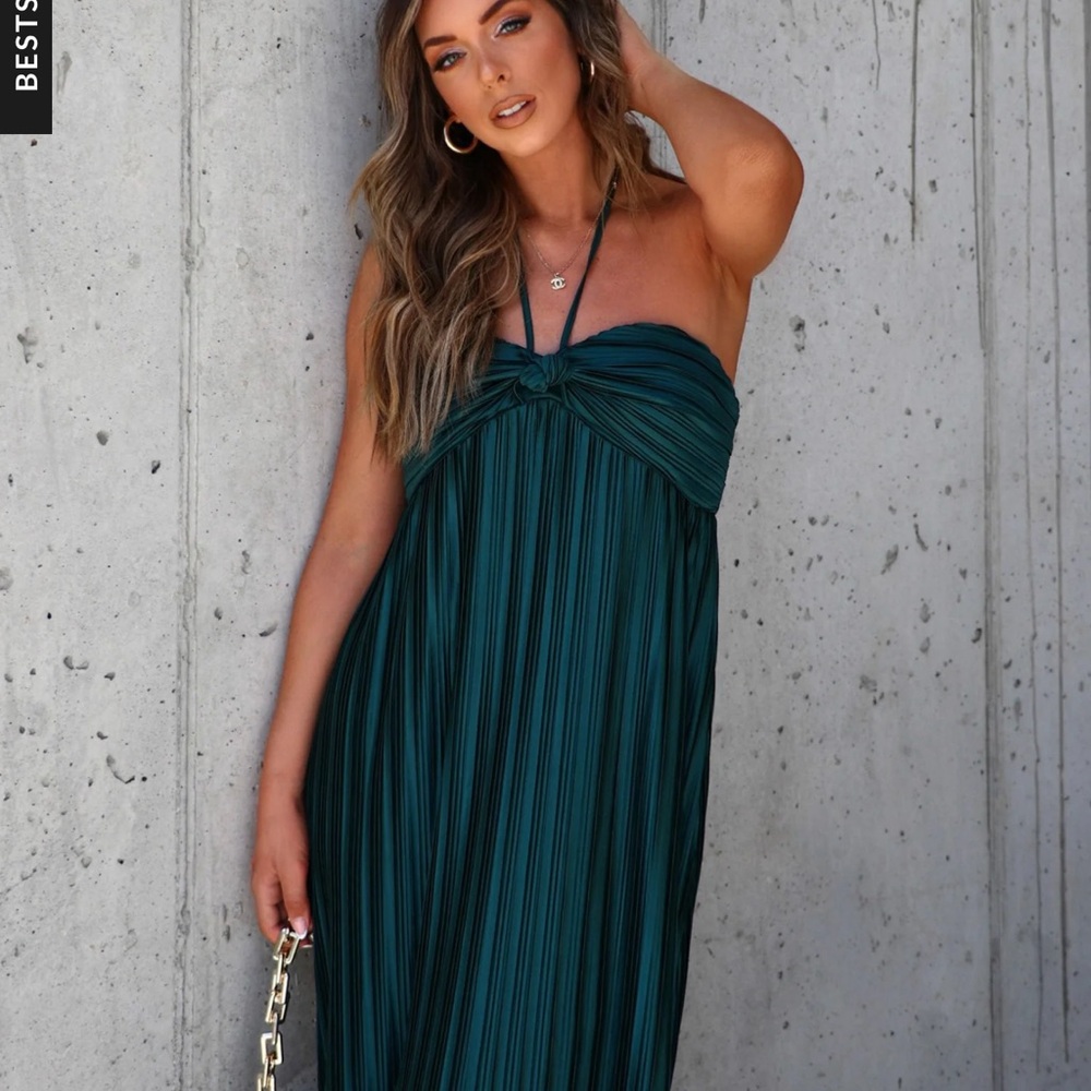 Vici Emerald Strapless Dress